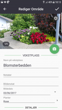 Gardenize Nytt område Gardenize Nytt område