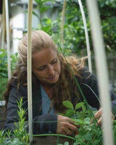 Jenny fixar med smultron Gardenize Garden journal